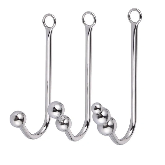 Beaded Anal Cuffs with 5334 and Elegant Hook Collar 0806